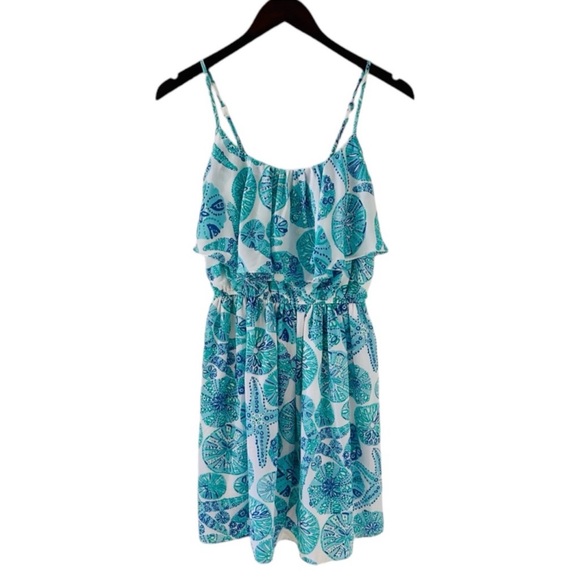 Lilly Pulitzer Sleeveless Flounce Dress in Sea Urchin For You Size Small - Picture 3 of 9